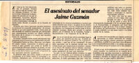 El asesinato del senador Jaime Guzmán