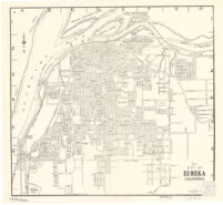 Map of city of Eureka, California.