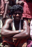 Mannan school teacher, Laxman, Mannakudi (Tamil Nadu, India), 1984