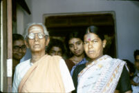 L. Velammal, Esakki Ammal, and Rajeswari, who sang oppāri songs -- death laments, Nāgercoil (India), 1984