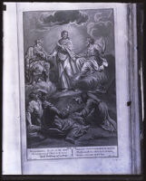 Transfiguration of Christ on the mount, 17th century engraving (photographed between 1920-1939)