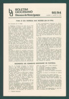 Boletim Diocesano, Edição 93/94, Setembro/Outubro 1976