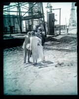 Crown Prince Gustav Adolf and Crown Princess Louise of Sweden visit oil wells, Signal Hill, 1926