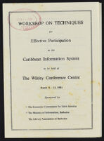 Workshop on Techniques for Effective Participation in the Caribbean Information System