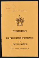 1973 Ceremony for the Presentation of Graduates at the Cave Hill Campus