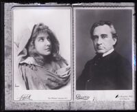 Portraits of actors Mary Anderson and Edwin Booth, United States, circa 1920s