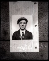 Copy of confessed police killer Phil Alguin's mugshot, Los Angeles, circa 1923