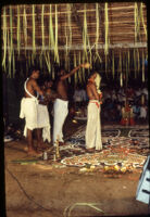 Theyyam festival - Pulluvan Sarpam thullal ritual enactment, Kalliasseri (India), 1984 