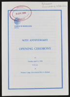 Cable & Wireless BARTEL 96th Anniversary Opening Ceremony