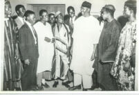Dr. Azikiwe with members of the Nigerian Students Union Michigan State University