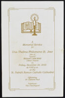 A Memorial Service for Una Thelma Philomene St. Jour