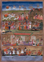 Bibhisana as a king in Lanka