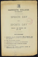 1951 Harrison College Speech Day and Sports Day