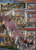 Bharata with Kausalya; preparation for Dasharatha's cremation