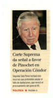 Corte Suprema da señal a favor de Pinochet en Operación Cóndor