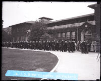 Graduation ceremony at UCLA's Vermont Avenue campus, Los Angeles, 1927