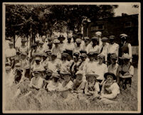 Ivan J. Johnson III with school (?) friends, Topeka,  circa 1915