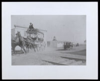 Stagecoach driven by Gus Thompson, circa 1870-1890