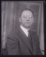 William H. Behrendt, police captain, Los Angeles, circa 1930