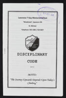 Lawrence T Gay Memorial School - Disciplinary Code 2012