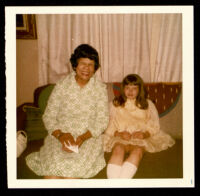 Celeste Headlee (?) granddaughter of William Grant Still, with an unidentified woman, 1970s