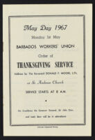 May Day 1967 Barbados Workers' Union Thanksgiving Service
