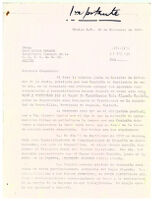 Carta de Francisco Orduña Mangiola, Secretario Oficina Chile-México a Hans Goran Franck, Secretario General de la Comisión Investigadora