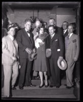 Winnie Ruth Judd, murder suspect, surrenders, Los Angeles, 1931