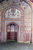 Painting around Mosque Mihrab