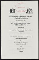 Programme of the Launch of The Slave Societies of the Caribbean (volume III of The General History of the Caribbean)