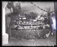 Cypress' farmer exhibit at the Orange County Fair, Orange County, 1926