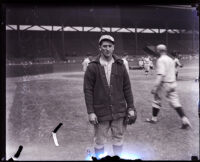 Baseball player Jimmy Christian at Washington Park, Los Angeles, 1920-1925