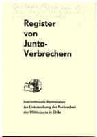 Register von Junta-Verbrechern