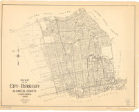 Map of the city of Berkeley, Alameda County, California