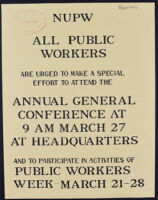 N.U.P.W.  Annual General Conference