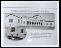 Parkridge Country Club, Corona, 1925-1928