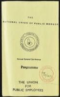 National Union of Public Workers Annual General Conference Programme