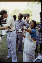 Om Periyaswamy with Nāiyāndī Mēḷam musicians filmed - Saraswathi Swaminathan and Ram Gaekwad with Nazir Ali Jairazbhoy, Madurai (India), 1984