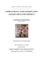 Tomb of Menna: Assessment Season Report (April 2007)