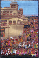 Wedding procession preparing to leave Ayodhya