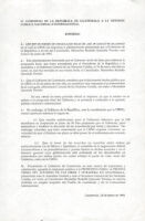 Comunicado del Gobierno de la República de Guatemala