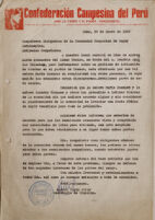 Denuncias y peticiones de la Secretaría de Comunidades Campesinas - tercera carpeta
