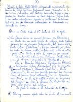 Nota manuscrita sobre la misión de John Plantt-Mills