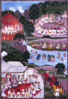 Janaka and Rama mourning Dasharatha's death