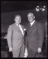 Charles H. Crawford with defense attorney Otto Christenson, Los Angeles, 1930