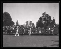 Glendale float in the Tournament of Roses Parade, Pasadena, 1927