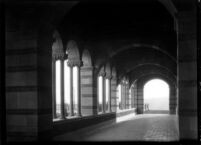 Royce Hall colonnade looking west, c.1936