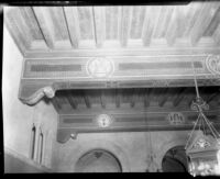 Royce Hall foyer ceiling, c.1930