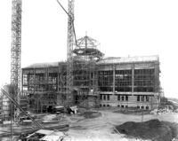 Library (Powell Library) under construction, 1928