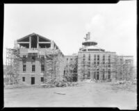 Library (Powell Library) under construction (south side), 1928